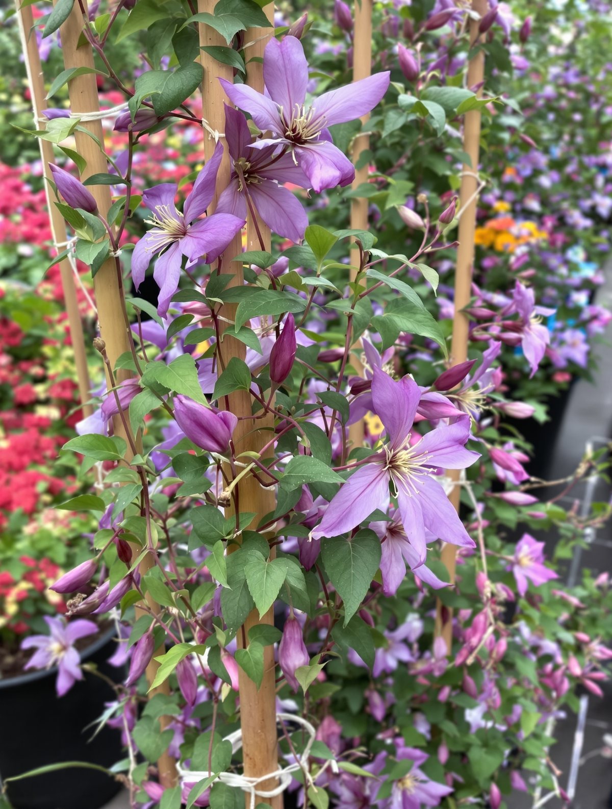 KI-generiertes Beispielbild: Italienische Waldrebe ‚Etoile Violette‘