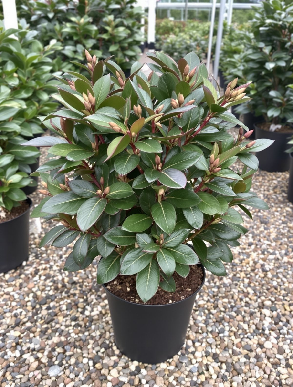 KI-generiertes Beispielbild: Rhododendron ‚Nova Zembla‘