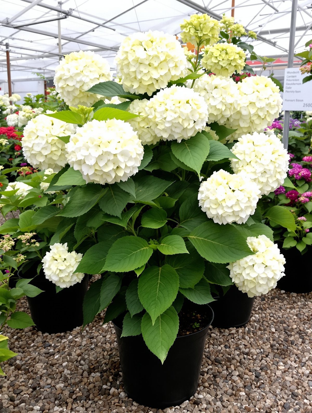 KI-generiertes Beispielbild: Schneeball-Hortensie ‚Annabelle‘