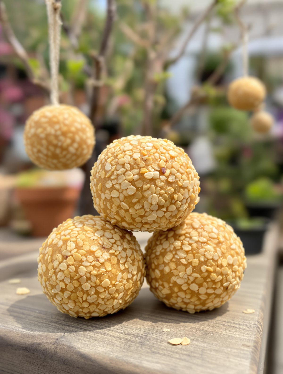 KI-generiertes Beispielbild: Meisenknödel ohne Netz (Welzhofer Gourmet Knödel)